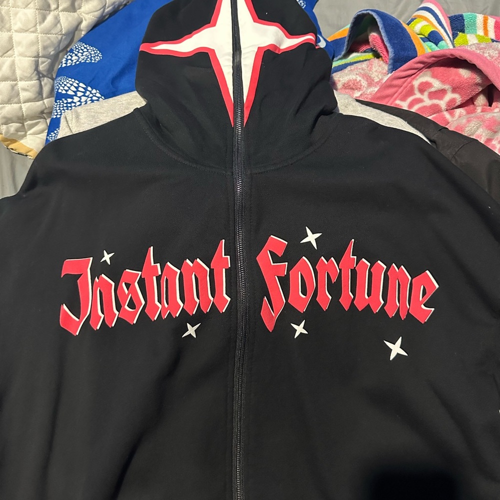 Y2K Instant Fortune zip up hoodie